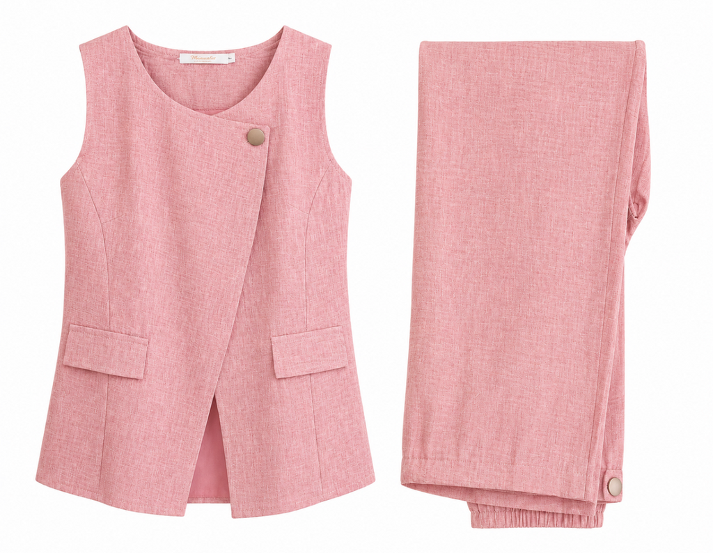 Sleeveless Wrap Co-ord Set | Aarisa