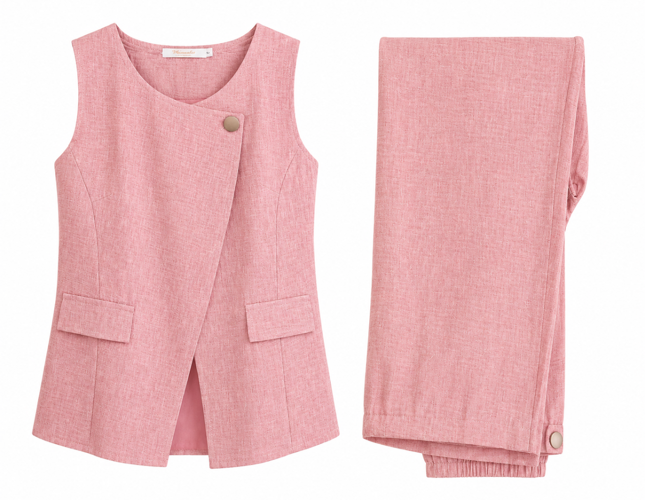 Sleeveless Wrap Co-ord Set | Aarisa