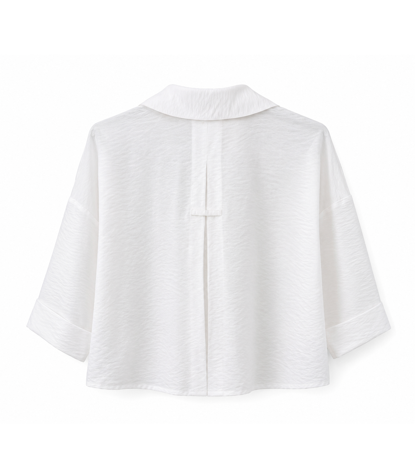 Abstract Art Oversized Shirt | White