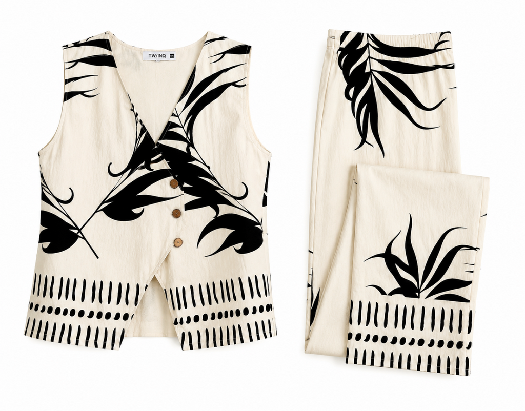 Monochrome Printed Co-Ord Set