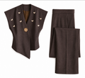 Butterfly Embellished Brown Co-Ord Set