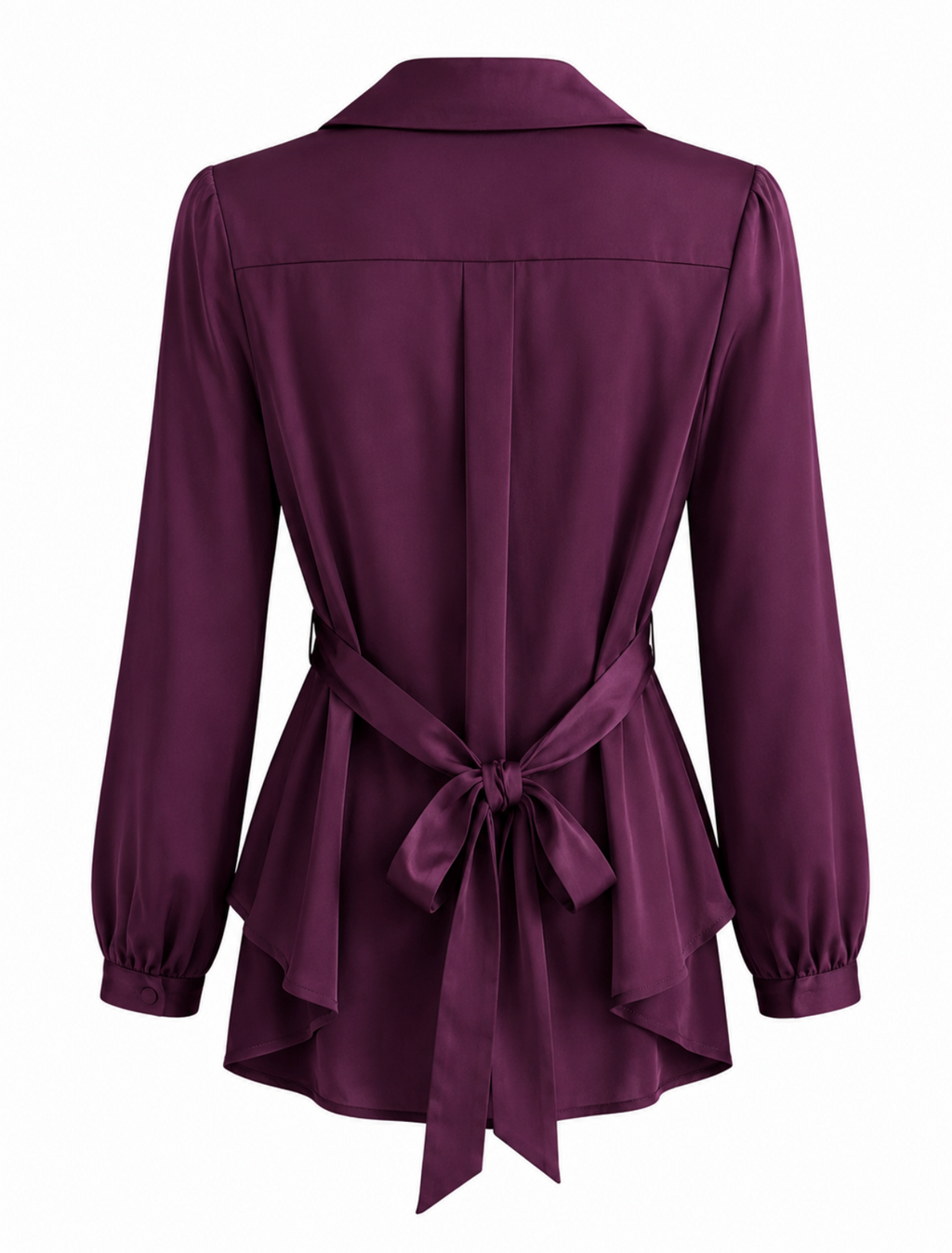 Plum Blazer Style Shirt