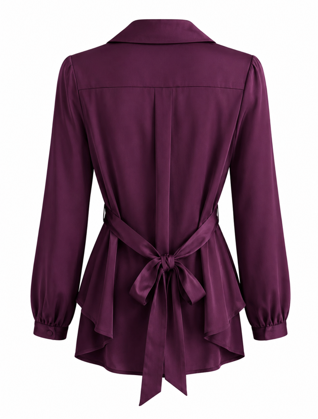 Plum Blazer Style Shirt